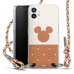 New Carry Case Transparent Stoff colourful/silber