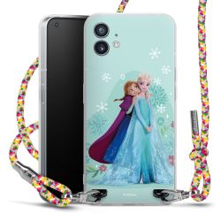 New Carry Case Transparent Stoff colourful/silber