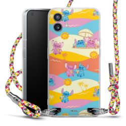 New Carry Case Transparent Stoff colourful/silber