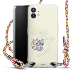 New Carry Case Transparent Stoff colourful/silber