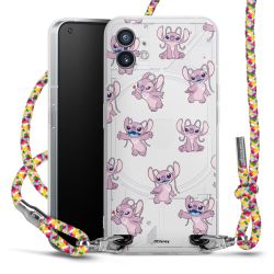 New Carry Case Transparent Stoff colourful/silber