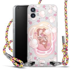 New Carry Case Transparent Stoff colourful/silber