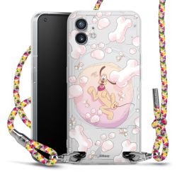 New Carry Case Transparent Stoff colourful/silber