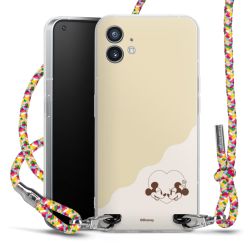 New Carry Case Transparent Stoff colourful/silber