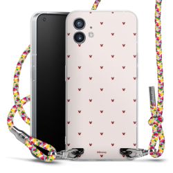 New Carry Case Transparent Stoff colourful/silber