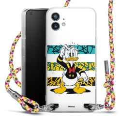 New Carry Case Transparent Stoff colourful/silber