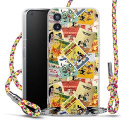 New Carry Case Transparent Stoff colourful/silber