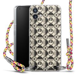 New Carry Case Transparent Stoff colourful/silber