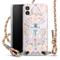 New Carry Case Transparent Stoff colourful/silber