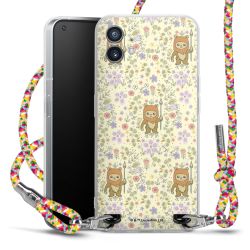 New Carry Case Transparent Stoff colourful/silber