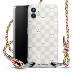 New Carry Case Transparent Stoff colourful/silber