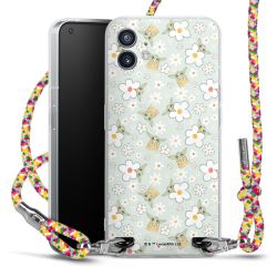 New Carry Case Transparent Stoff colourful/silber