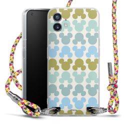 New Carry Case Transparent Stoff colourful/silber