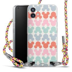 New Carry Case Transparent Stoff colourful/silber