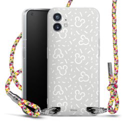 New Carry Case Transparent Stoff colourful/silber