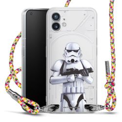 New Carry Case Transparent Stoff colourful/silber