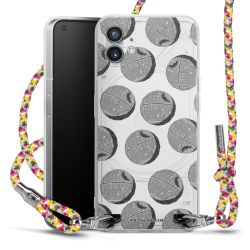 New Carry Case Transparent Stoff colourful/silber