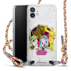 New Carry Case Transparent Stoff colourful/silber