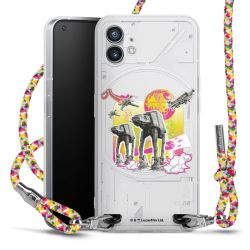 New Carry Case Transparent Stoff colourful/silber