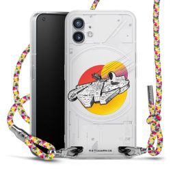 New Carry Case Transparent Stoff colourful/silber