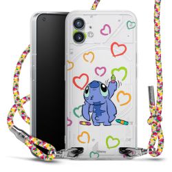 New Carry Case Transparent Stoff colourful/silber