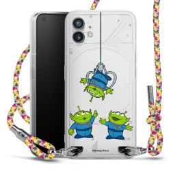 New Carry Case Transparent Stoff colourful/silber