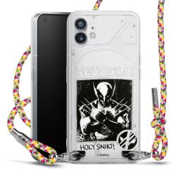 New Carry Case Transparent Stoff colourful/silber