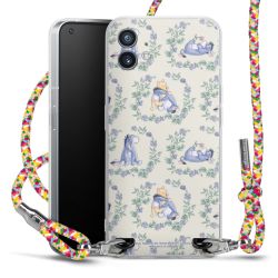 New Carry Case Transparent Stoff colourful/silber