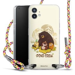 New Carry Case Transparent Stoff colourful/silber