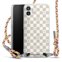 New Carry Case Transparent Stoff colourful/silber