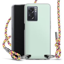 New Carry Case Transparent Stoff colourful/silber