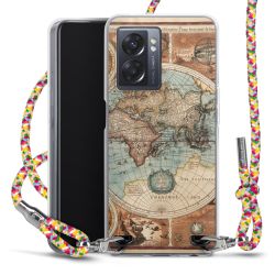 New Carry Case Transparent Stoff colourful/silber