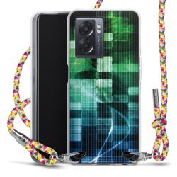 New Carry Case Transparent Stoff colourful/silber