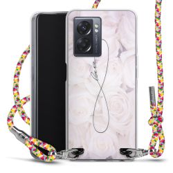 New Carry Case Transparent Stoff colourful/silber