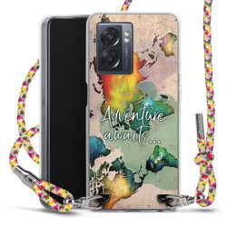 New Carry Case Transparent Stoff colourful/silber