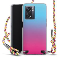 New Carry Case Transparent Stoff colourful/silber