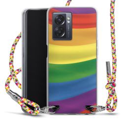 New Carry Case Transparent Stoff colourful/silber