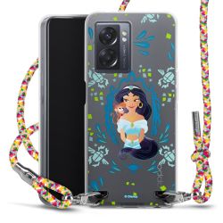 New Carry Case Transparent Stoff colourful/silber