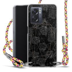 New Carry Case Transparent Stoff colourful/silber