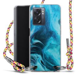 New Carry Case Transparent Stoff colourful/silber