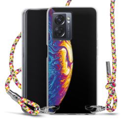 New Carry Case Transparent Stoff colourful/silber