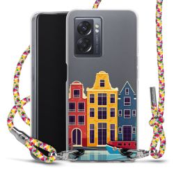 New Carry Case Transparent Stoff colourful/silber