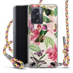 New Carry Case Transparent Stoff colourful/silber