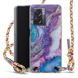 New Carry Case Transparent Stoff colourful/silber