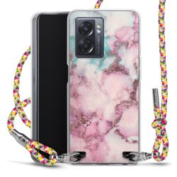 New Carry Case Transparent Stoff colourful/silber