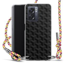 New Carry Case Transparent Stoff colourful/silber