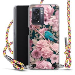 New Carry Case Transparent Stoff colourful/silber