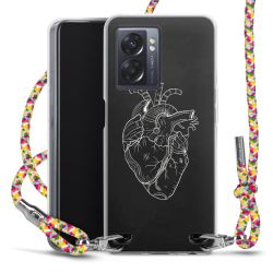 New Carry Case Transparent Stoff colourful/silber