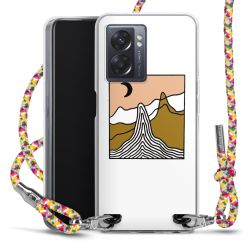 New Carry Case Transparent Stoff colourful/silber