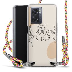 New Carry Case Transparent Stoff colourful/silber